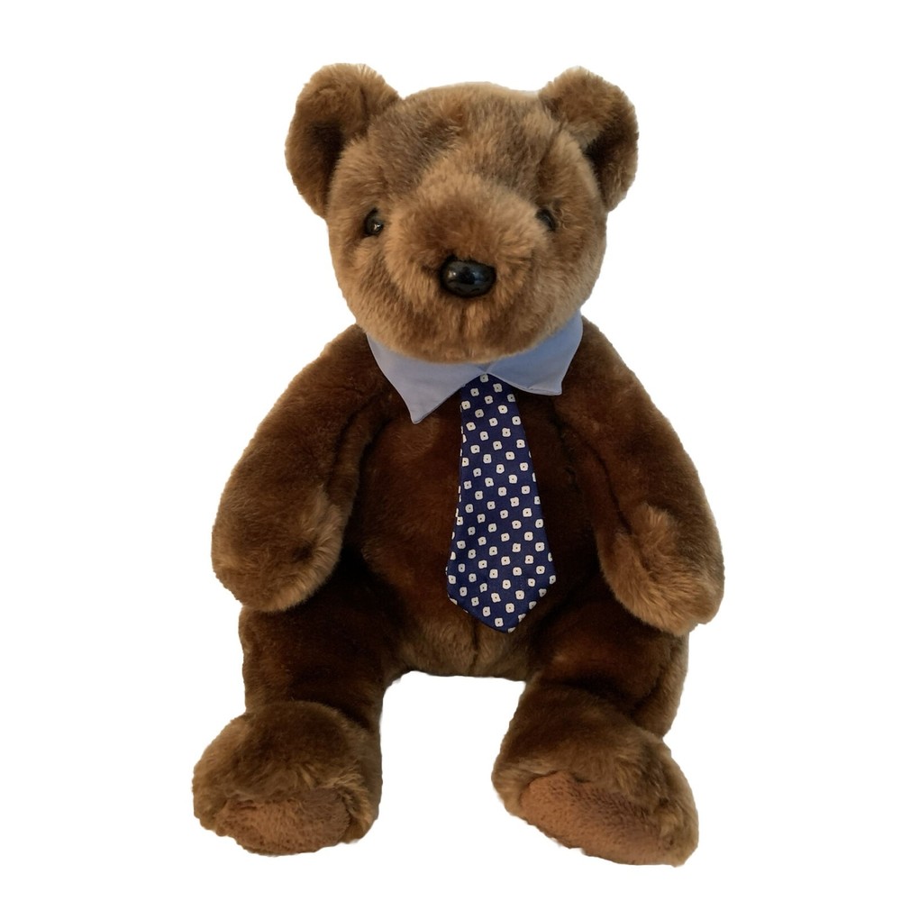 Ty Beanie Buddy HERO the Father's Day Bear Plush Stuffed Animal Businessman 2001